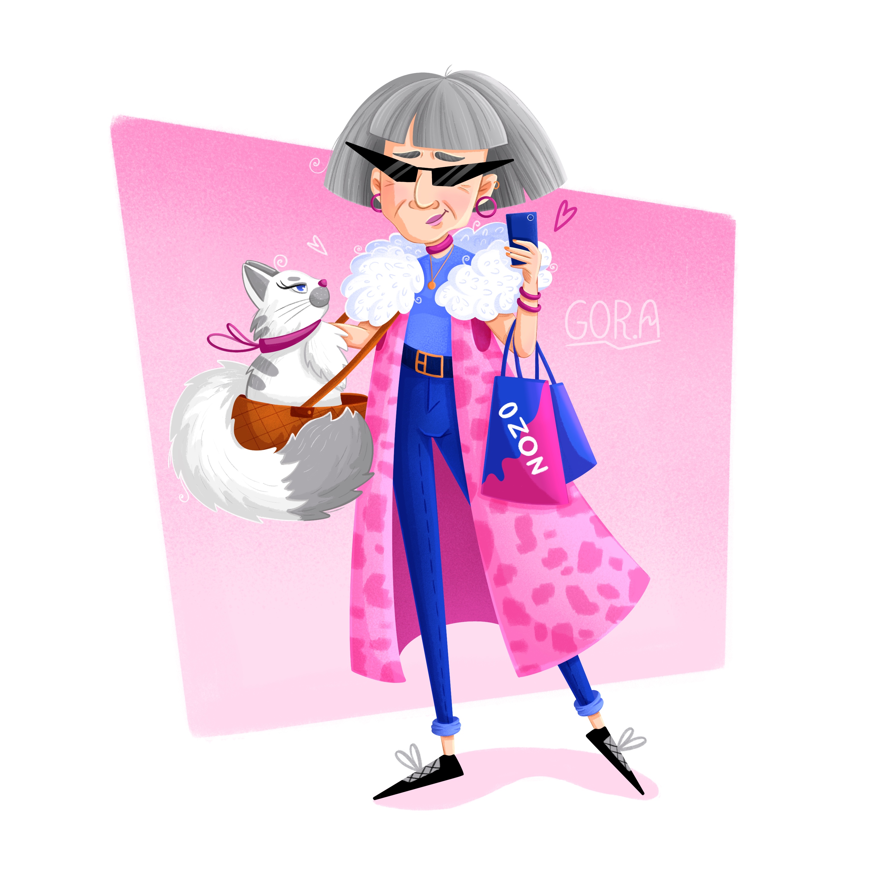 Модная бабуля