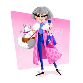 Модная бабуля