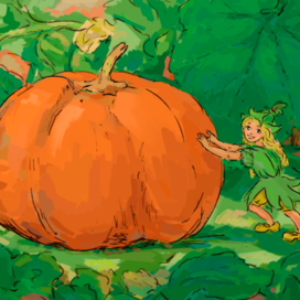 Девочка с тыквой