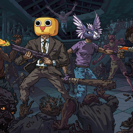 Иллюстрация по мотивам "Dead rising 2", 2025