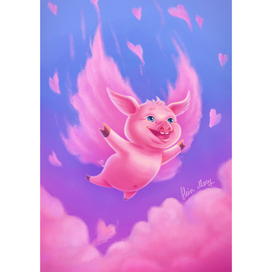 Хрюня, любившая летать