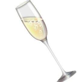 Бокал с шампанским