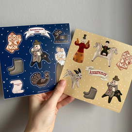 Стикерпак «каргопольская игрушка»