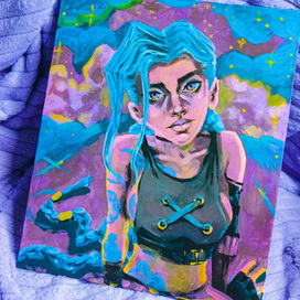 Джинкс │ Акрил на холсте