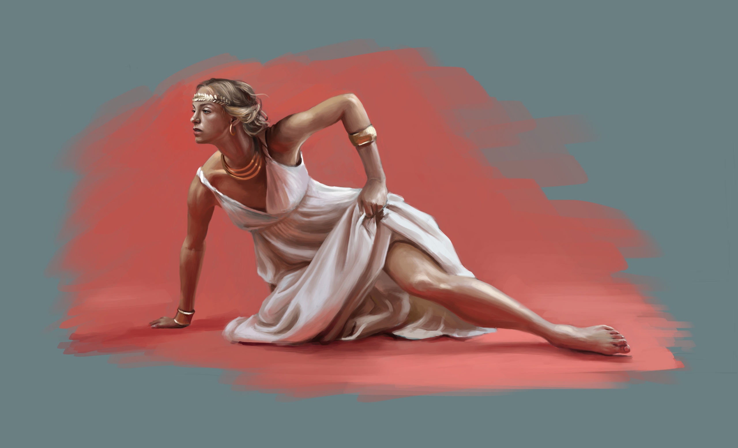 Зарисовка девушки в Adobe Photoshop