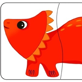 Пазл с динозавриком