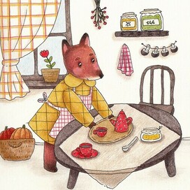 лисичка и чай