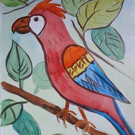 Птица на ветке