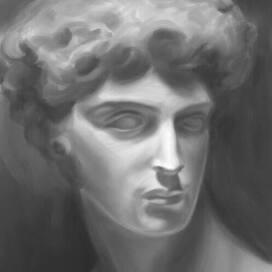 Гипсовая голова