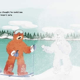 Разворот из детской книги «Отто на Льду»