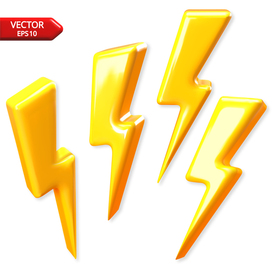 Молния - векторная иллюстрация