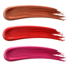 космеитика, помада - векторная иллюстрация