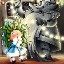 дед мороз и горгона