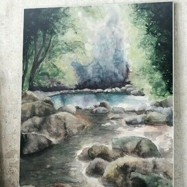 Река в лесу