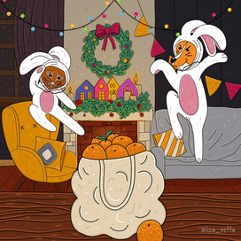 Ниндзя атака на мандарины