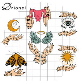 Коллекция иллюстраций стикеров