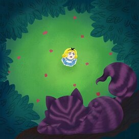 Алиса в стране Чудес. Алиса и Чеширский кот