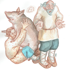 Отбирают борова. Иллюстрация