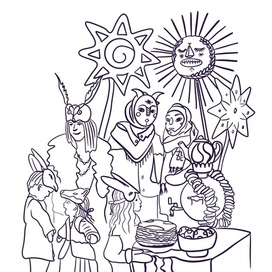 Иллюстрация Масленица 