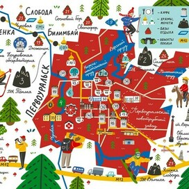 Карта города Первоуральск