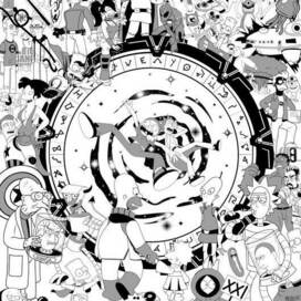 в стиле американских мульт.сериалов