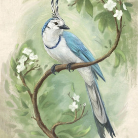 Белогорлая сорочья сойка