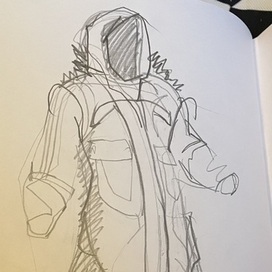 Концепт дизайна пальто 