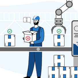 Серия иллюстраций для оформления сайта завода