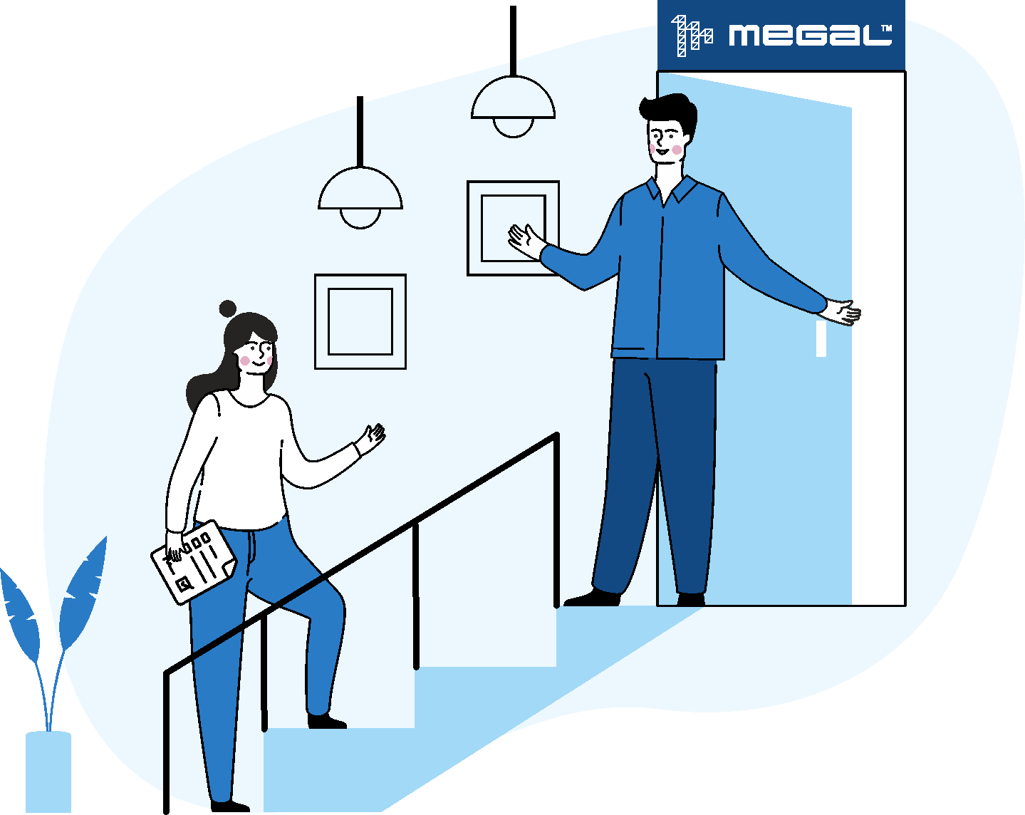 Серия иллюстраций для оформления сайта завода