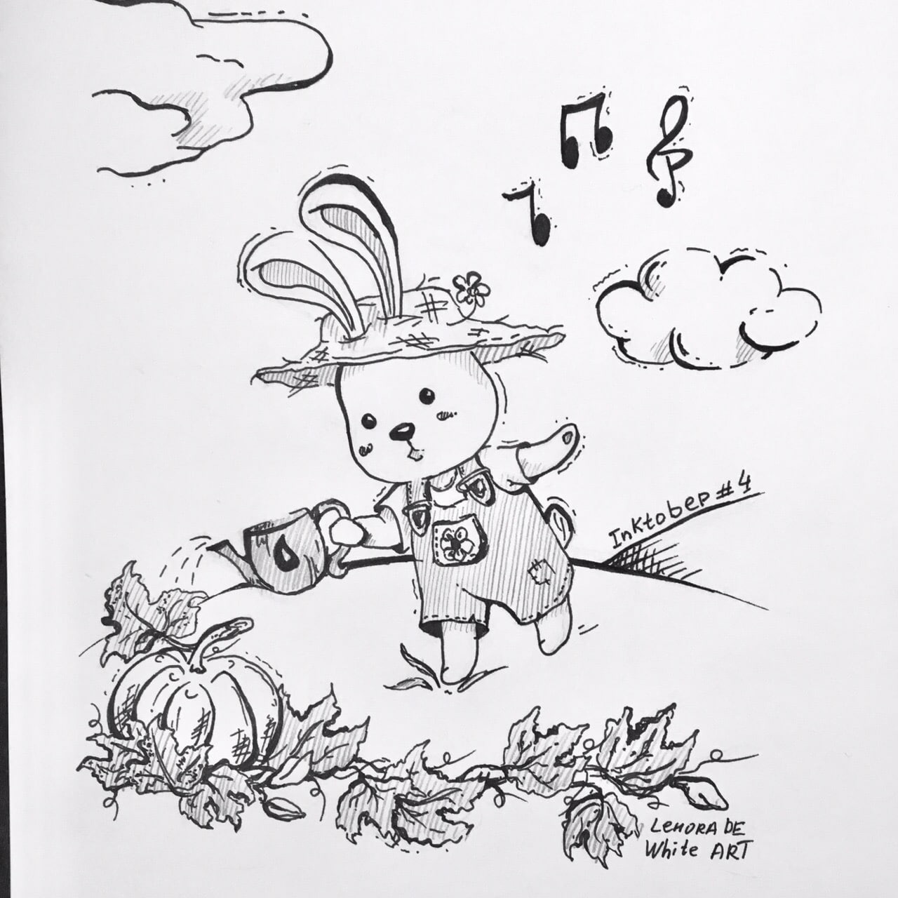 Скетч на Inktober "Фермер"