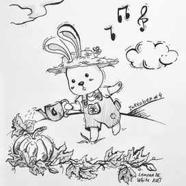 Скетч на Inktober "Фермер"