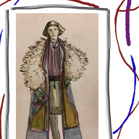 Иллюстрация в акварели 