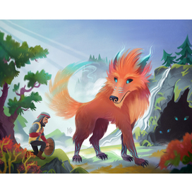 Мифический зверь Вампал