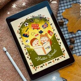 Иллюстрация для детской школы английского языка