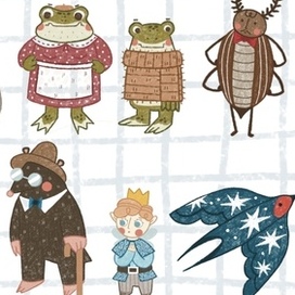 Персонажи к книге Дюймовочка