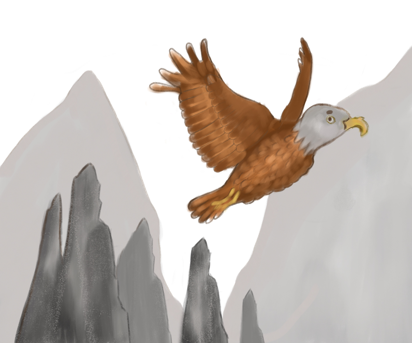 Полет орла. Из жизни горных орлов