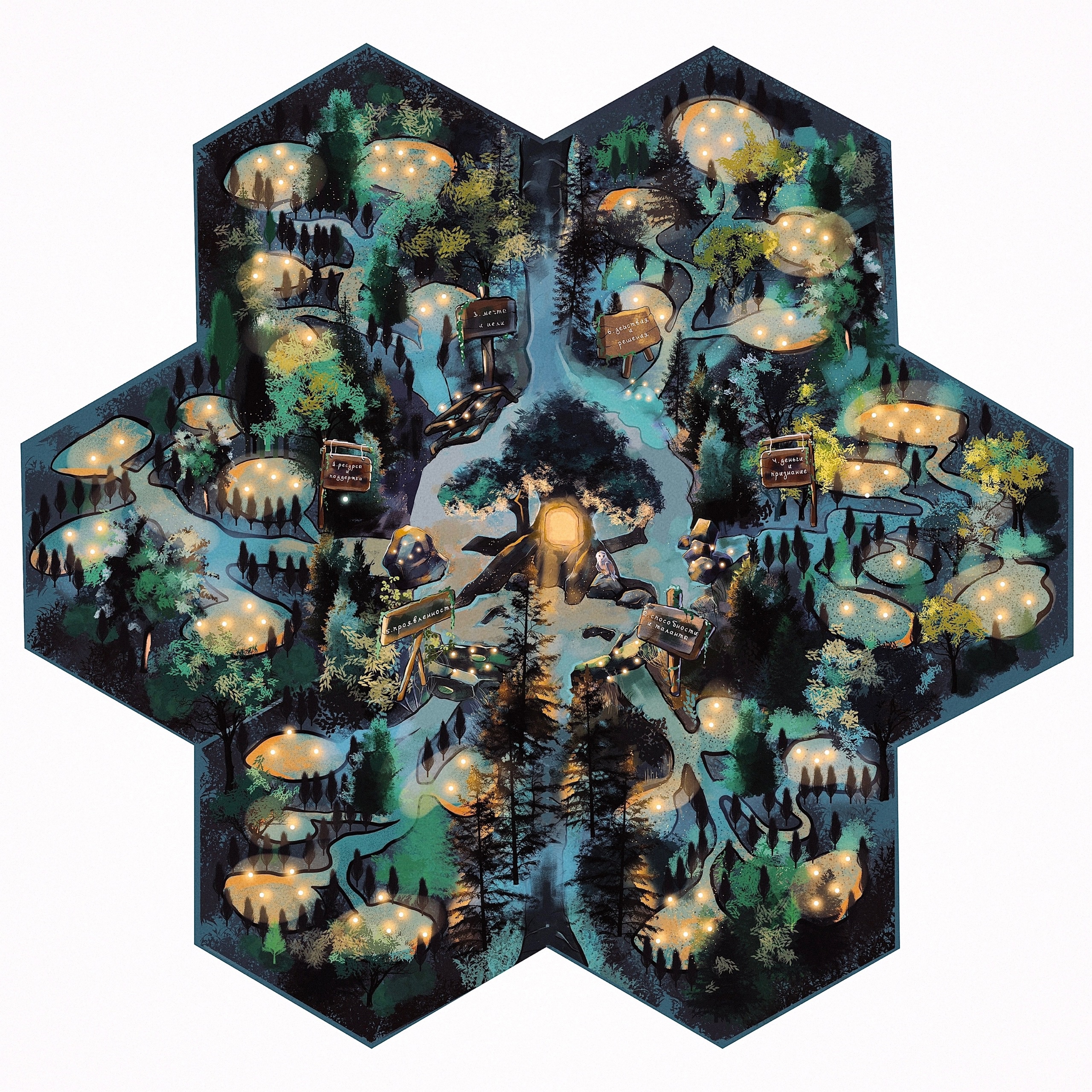 Карта для настольной игры