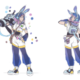 скетч концепта личного персонажа