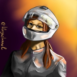 Мотоциклистка