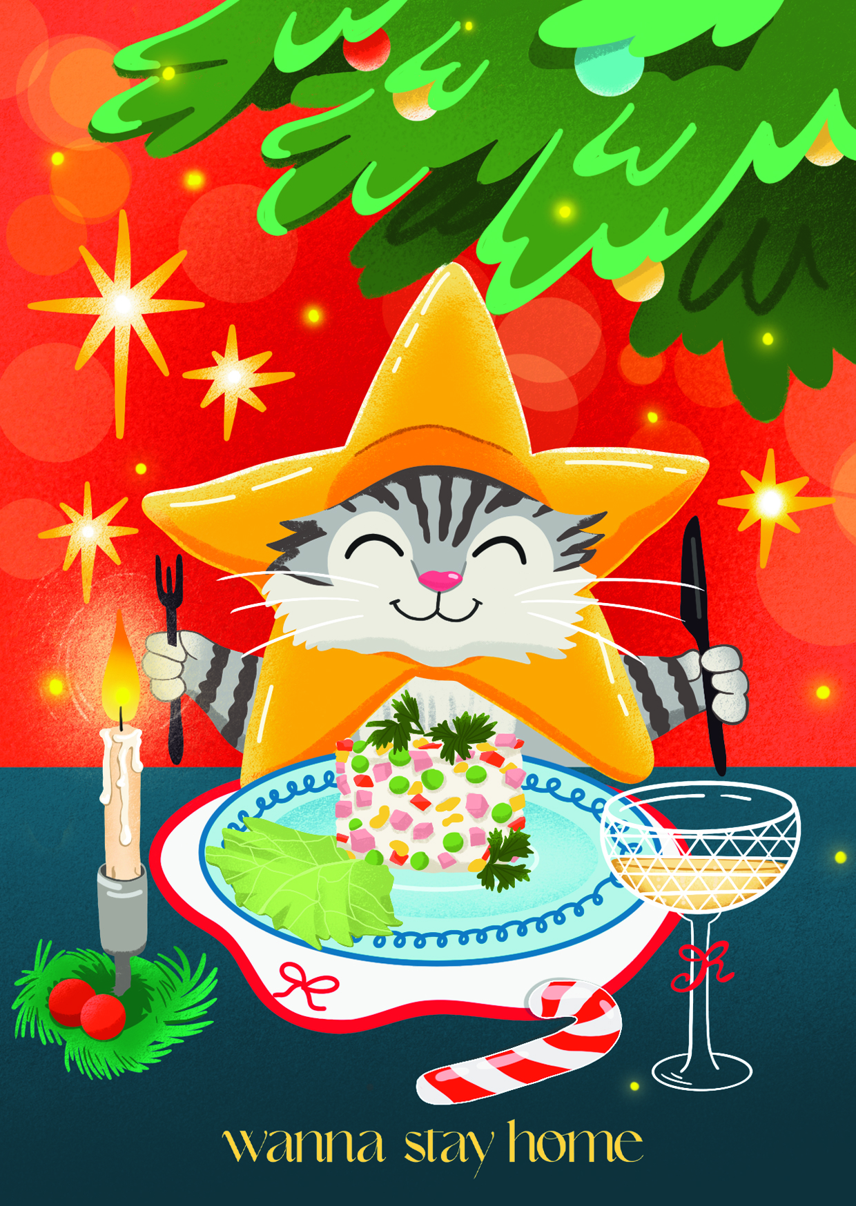 Кот в звезде