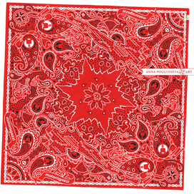 Бандана. Сувенир на память о путешествии вокруг озера Гарда (Италия)