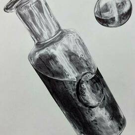 the bottle of (traditional art)