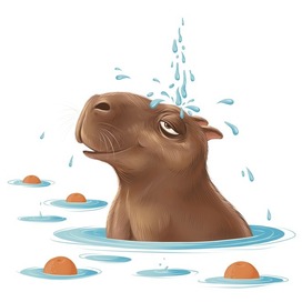 Иллюстрация для сувенирной продукции Московского Зоопарка