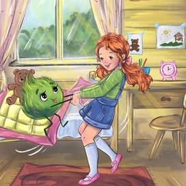 Иллюстрация для книги Ася и Лень