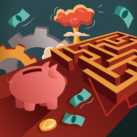 хрюшка и лабиринт