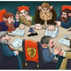 Иллюстрация к книге "The Fox, the Elf and the Angel"