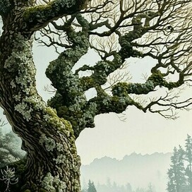 Пейзаж с деревом