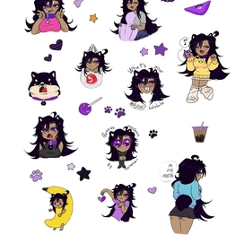 стикеры с моим персонажем