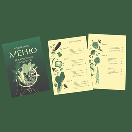 Иллюстрации для сборника веган-меню