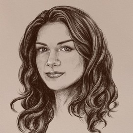 Графический портрет девушки 